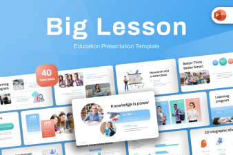 Big Lesson  Education PowerPoint Template